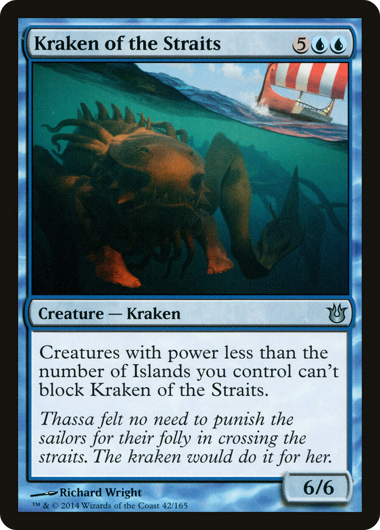 Kraken of the Straits (BNG-042) [Born of the Gods] Foil
