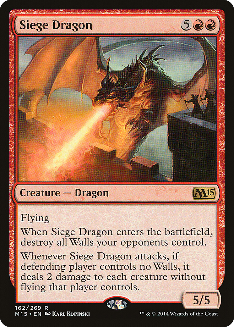 Siege Dragon (M15-162) [Magic 2015]