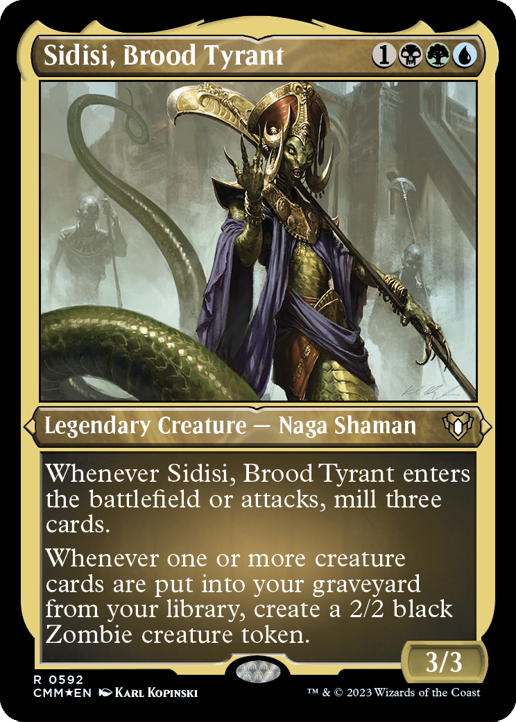 Sidisi, Brood Tyrant (Foil Etched) (CMM-592) [Commander Masters] Foil