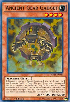 Ancient Gear Gadget (Ultra Rare) (SR03-EN000) - Structure Deck: Machine Reactor Unlimited