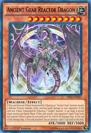 Ancient Gear Reactor Dragon (Ultra Rare) (SR03-EN001) - Structure Deck: Machine Reactor 1st Edition