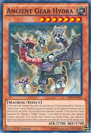 Ancient Gear Hydra (Super Rare) (SR03-EN002) - Structure Deck: Machine Reactor Unlimited