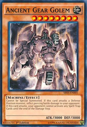 Ancient Gear Golem (Common) (SR03-EN005) - Structure Deck: Machine Reactor 1st Edition