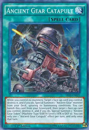 Ancient Gear Catapult (Super Rare) (SR03-EN021) - Structure Deck: Machine Reactor 1st Edition