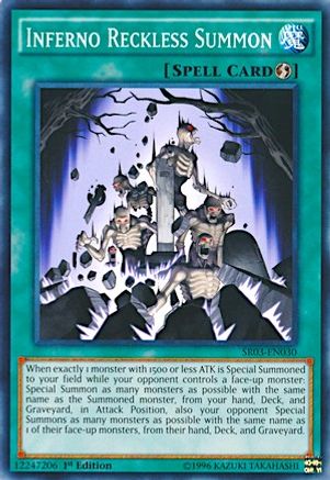 Inferno Reckless Summon (Common) (SR03-EN030) - Structure Deck: Machine Reactor Unlimited