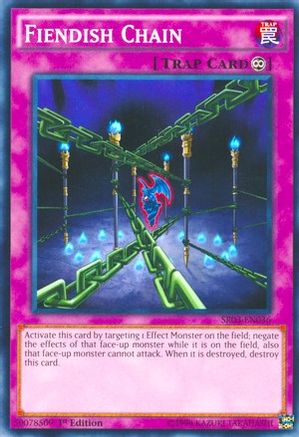 Fiendish Chain (Common) (SR03-EN036) - Structure Deck: Machine Reactor 1st Edition