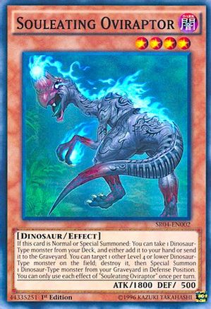 Souleating Oviraptor (Super Rare) (SR04-EN002) - Structure Deck: Dinosmasher's Fury Unlimited