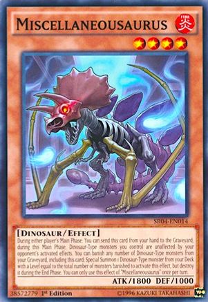 Miscellaneousaurus (Common) (SR04-EN014) - Structure Deck: Dinosmasher's Fury Unlimited