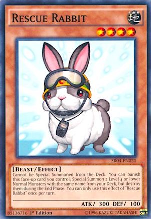 Rescue Rabbit (Common) (SR04-EN020) - Structure Deck: Dinosmasher's Fury Unlimited