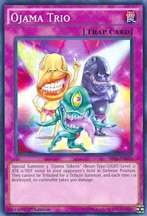 Ojama Trio (Common) (SR04-EN034) - Structure Deck: Dinosmasher's Fury Unlimited