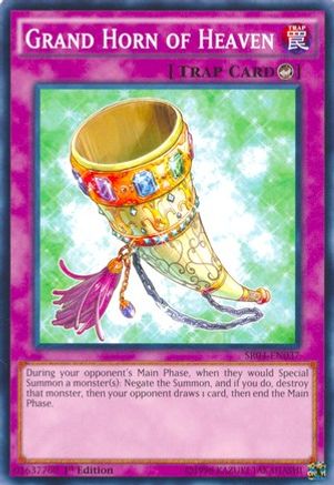 Grand Horn of Heaven (Common) (SR04-EN037) - Structure Deck: Dinosmasher's Fury 1st Edition