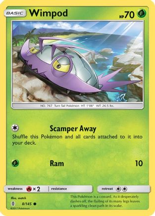 Wimpod (008/145) [SM  Guardians Rising] Reverse Holofoil - Common