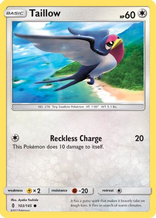 Taillow (103/145) [SM  Guardians Rising] - Common