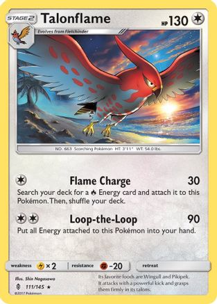 Talonflame (111/145) [SM  Guardians Rising] - Rare
