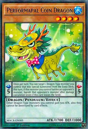 Performapal Coin Dragon (Rare) (MACR-EN005) - Maximum Crisis Unlimited