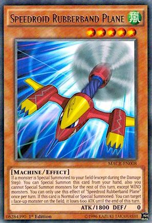 Speedroid Rubberband Plane (Rare) (MACR-EN008) - Maximum Crisis 1st Edition