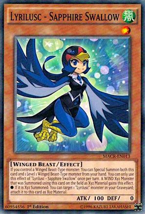 Lyrilusc - Sapphire Swallow (Common) (MACR-EN013) - Maximum Crisis Unlimited