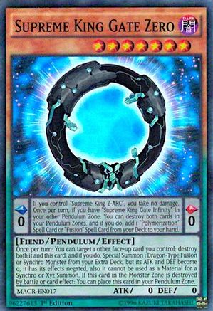 Supreme King Gate Zero (Super Rare) (MACR-EN017) - Maximum Crisis Unlimited