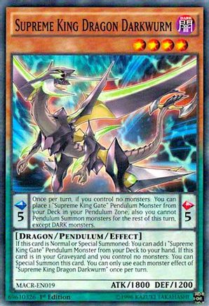 Supreme King Dragon Darkwurm (Common) (MACR-EN019) - Maximum Crisis Unlimited