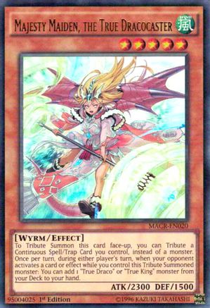 Majesty Maiden, the True Dracocaster (Ultra Rare) (MACR-EN020) - Maximum Crisis Unlimited