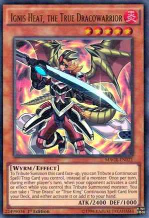 Ignis Heat, the True Dracowarrior (Ultra Rare) (MACR-EN021) - Maximum Crisis 1st Edition