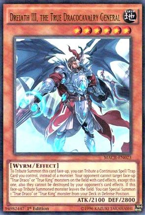 Dreiath III, the True Dracocavalry General (Ultra Rare) (MACR-EN023) - Maximum Crisis Unlimited