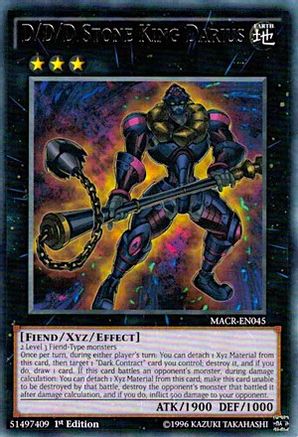 D/D/D Stone King Darius (Rare) (MACR-EN045) - Maximum Crisis Unlimited
