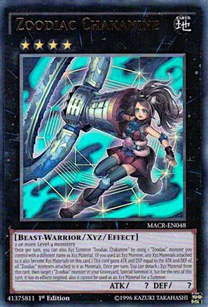 Zoodiac Chakanine (Ultra Rare) (MACR-EN048) - Maximum Crisis Unlimited