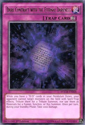 Dark Contract with the Eternal Darkness (Rare) (MACR-EN068) - Maximum Crisis 1st Edition