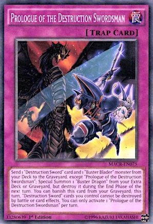 Prologue of the Destruction Swordsman (Common) (MACR-EN075) - Maximum Crisis Unlimited