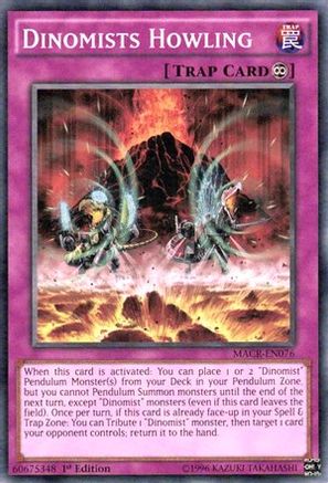 Dinomists Howling (Common) (MACR-EN076) - Maximum Crisis Unlimited