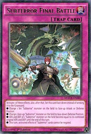 Subterror Final Battle (Rare) (MACR-EN085) - Maximum Crisis 1st Edition