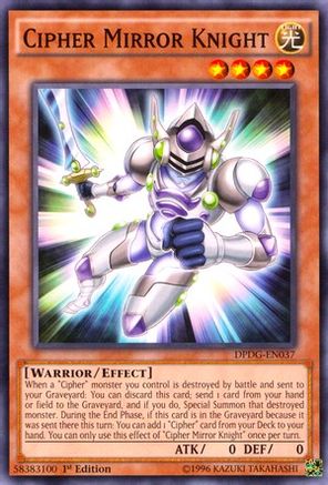 Cipher Mirror Knight (Common) (DPDG-EN037) - Duelist Pack: Dimensional Guardians 1st Edition