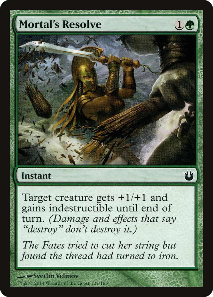 Mortal's Resolve (BNG-127) [Born of the Gods] Foil