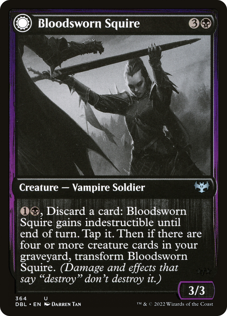 Bloodsworn Squire (DBL-364) [Innistrad: Double Feature] Foil