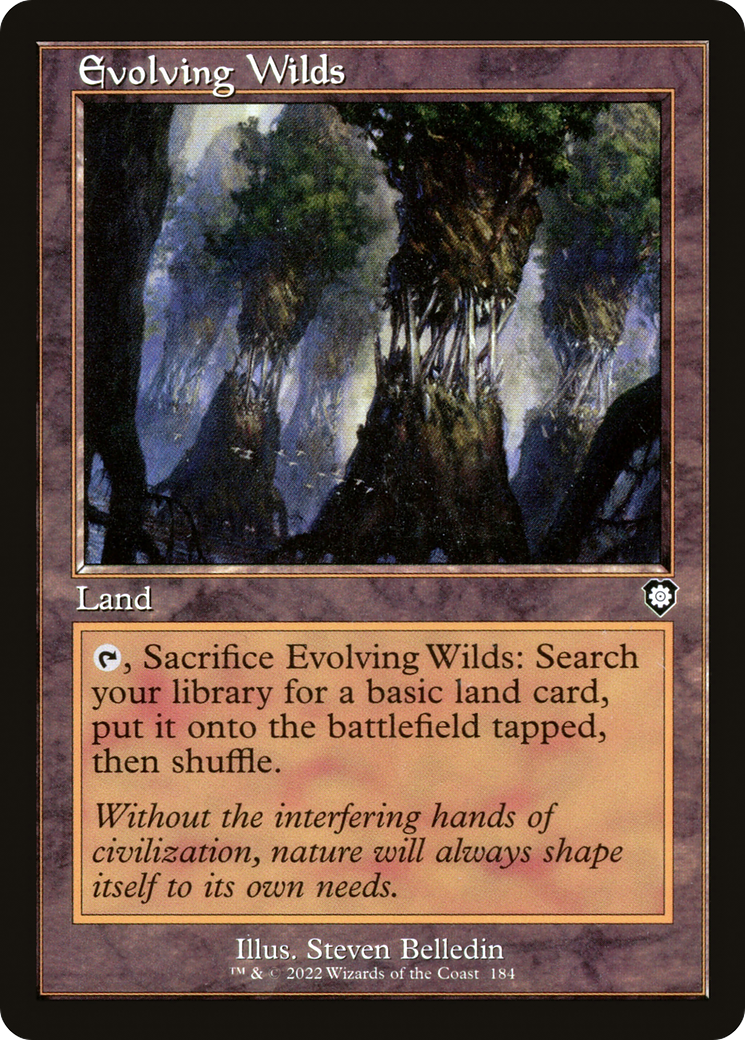 Evolving Wilds (Retro Frame) (BRC-184) [The Brothers' War Commander]