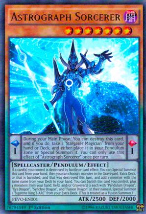 Astrograph Sorcerer (Ultra Rare) (PEVO-EN001) - Pendulum Evolution 1st Edition