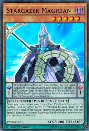 Stargazer Magician (Super Rare) (PEVO-EN011) - Pendulum Evolution 1st Edition
