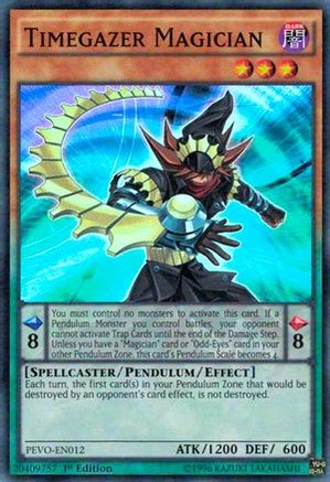 Timegazer Magician (Super Rare) (PEVO-EN012) - Pendulum Evolution 1st Edition