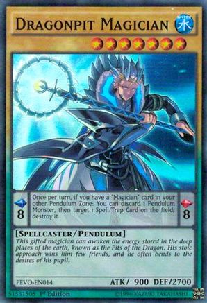 Dragonpit Magician (Super Rare) (PEVO-EN014) - Pendulum Evolution 1st Edition