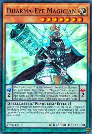 Dharma-Eye Magician (Super Rare) (PEVO-EN018) - Pendulum Evolution 1st Edition