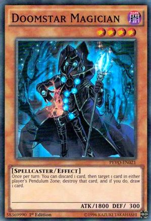 Doomstar Magician (Super Rare) (PEVO-EN021) - Pendulum Evolution 1st Edition