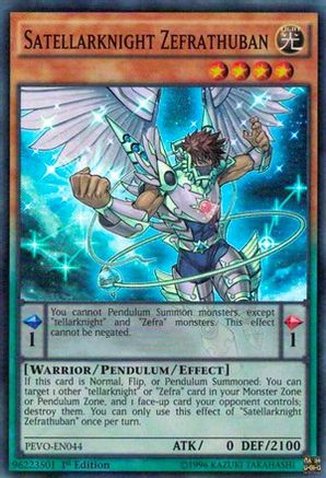 Satellarknight Zefrathuban (Super Rare) (PEVO-EN044) - Pendulum Evolution 1st Edition