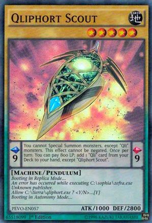 Qliphort Scout (Super Rare) (PEVO-EN057) - Pendulum Evolution 1st Edition