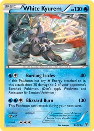 White Kyurem (XY Fates Collide) (021/124) [Deck Exclusives] - Rare