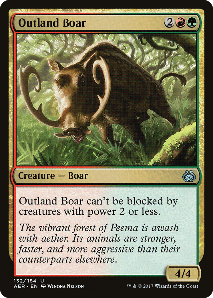 Outland Boar (AER-132) [Aether Revolt] Foil