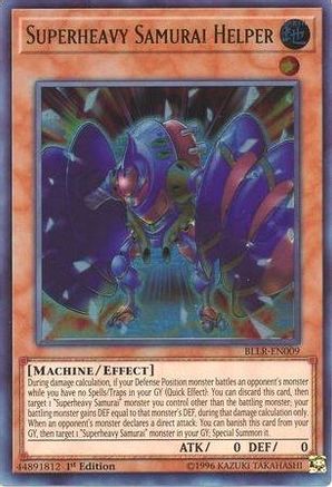 Superheavy Samurai Helper (Ultra Rare) (BLLR-EN009) - Battles of Legend: Light's Revenge 1st Edition