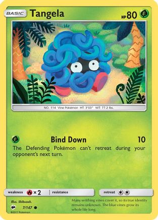 Tangela (007/147) [SM  Burning Shadows] Reverse Holofoil - Common