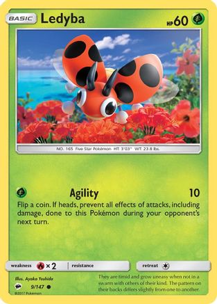 Ledyba (009/147) [SM  Burning Shadows] - Common
