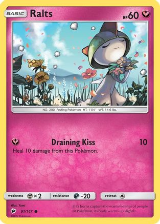 Ralts (091/147) [SM  Burning Shadows] - Common